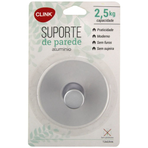 GANCHO ALUMINIO MAGICO 7,2CM X 2,5CM