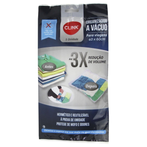 SACO ORGANIZADOR DE MALA E GUARDA ROUPA A VACUO PLASTICO