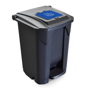 LIXEIRA PLASTICA C/ PEDAL E RODA 60L RECICLAVEL TAMPA CLICK