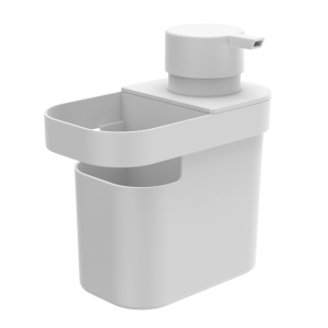 DISPENSER DETERGENTE E ORGANIZADOR TRIUM 650 ML BRANCO