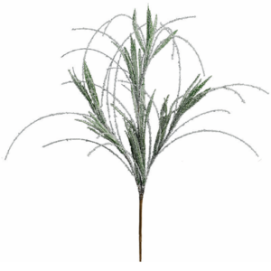 GALHO NATAL FOLHAGENS VERDE NEVADO 75CM