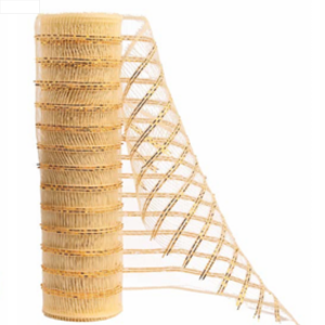 FITA TELA NATAL 26CM C/ 5M BEGE C/ FIO DOUR