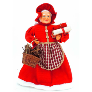 MAMAE NOEL NATAL DECOR CESTO/PRES 45CM VM/XD