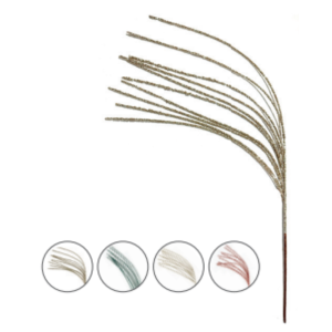 GALHO NATAL LISO C/ GLITTER 105 CMS SORTIDO