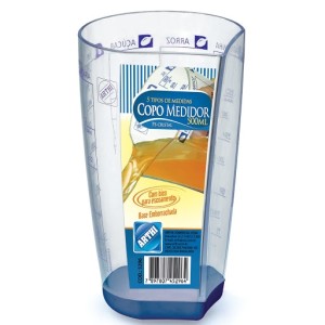 COPO PLASTICO GRADUADO C/ BASE