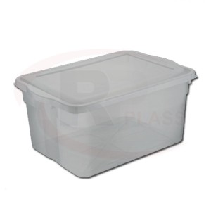 CAIXA PLÁSTICA 550 C/ TAMPA 35 LTS